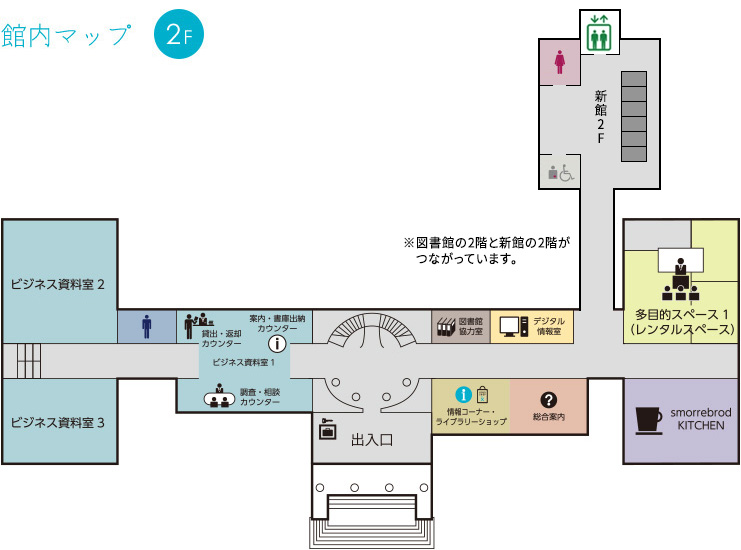 館内マップ2F